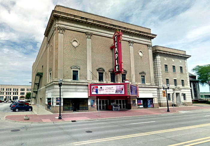 Temple Theatre - 2017 Street View (newer photo)